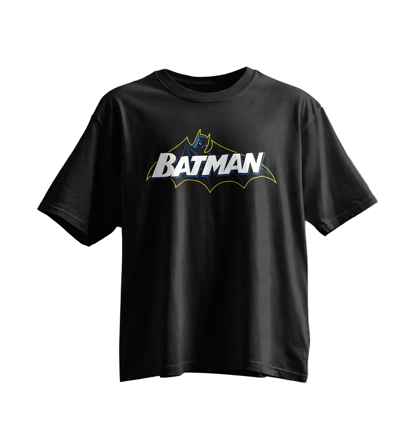 Batman Oversized Tee · Black · Wordmark
