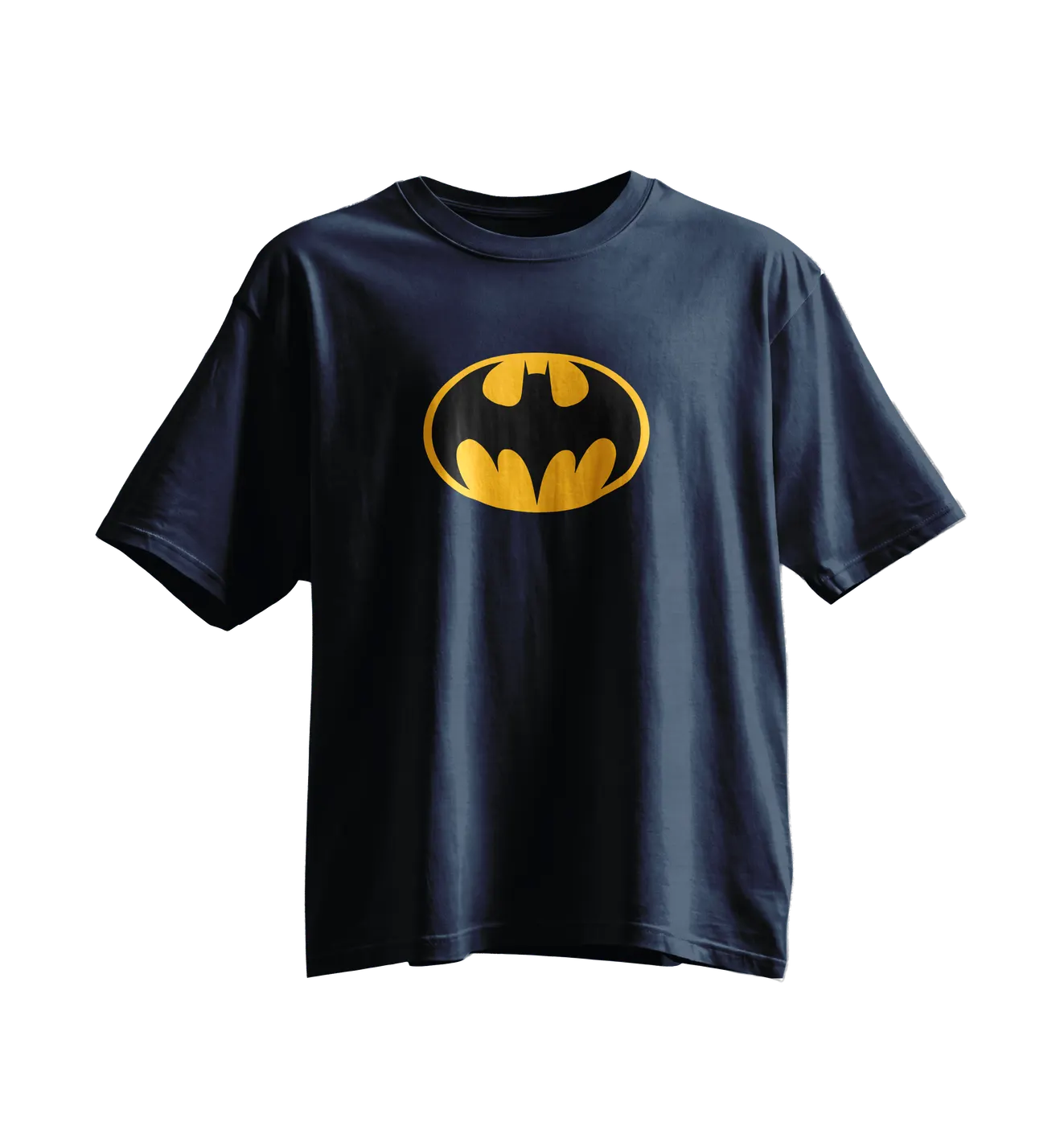 Batman Oversized Tee · Navy · Bat Signal
