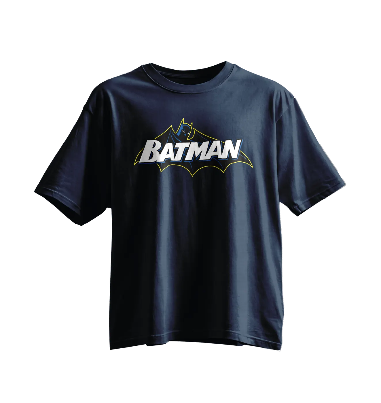 Batman Oversized Tee · Navy · Wordmark