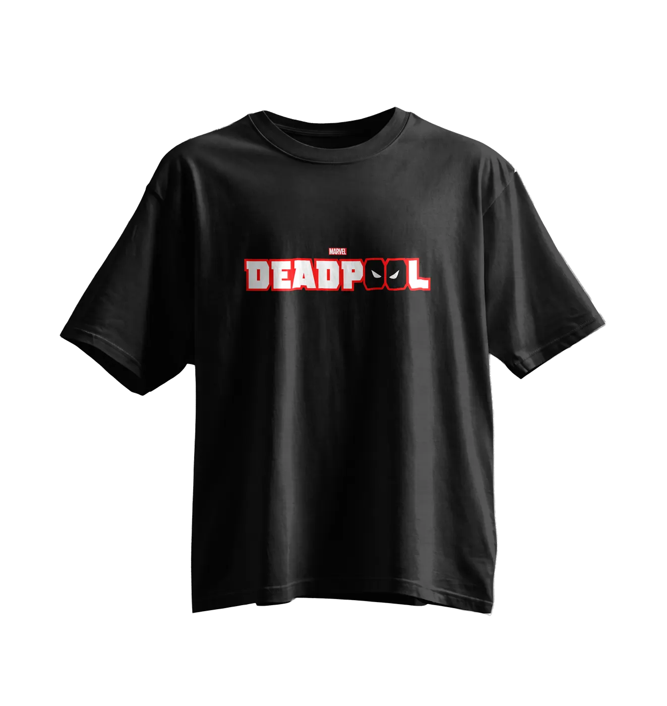 Deadpool Oversized Tee · Black · Wordmark