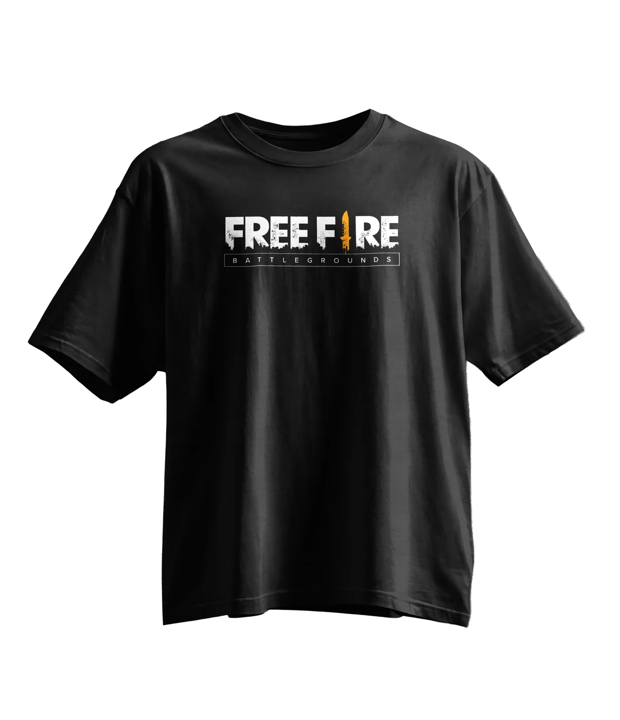 Free Fire Oversized Tee · Black