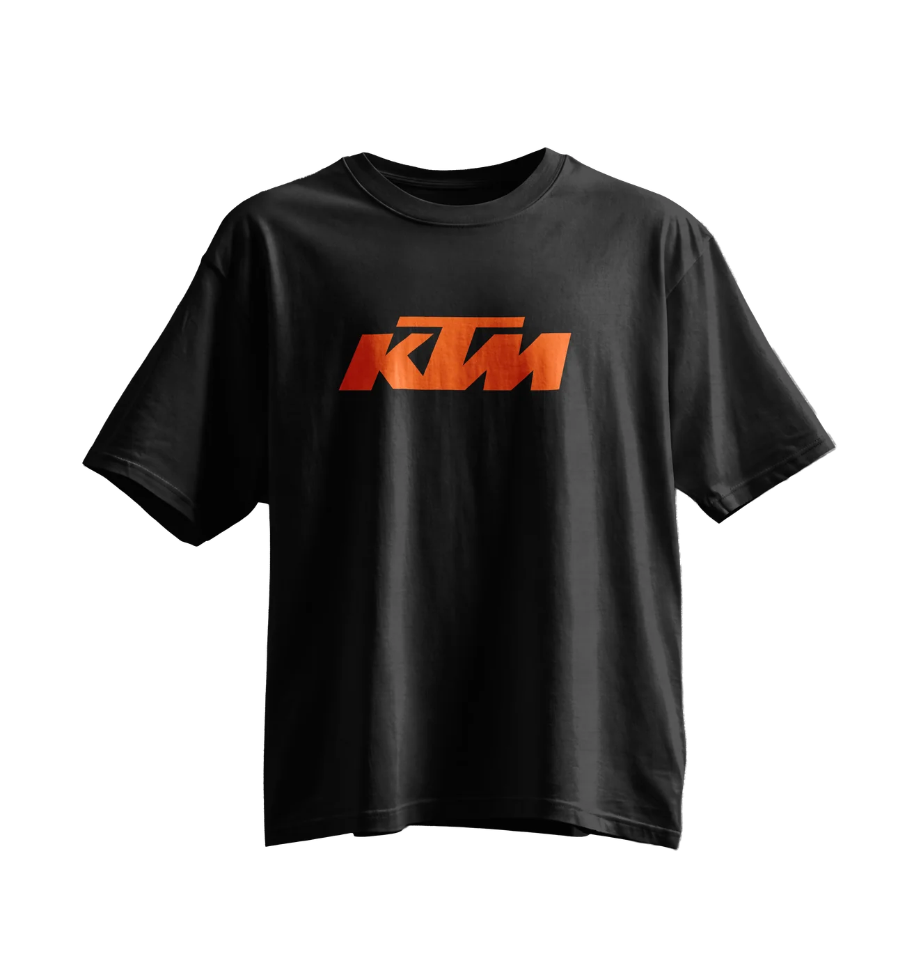 KTM Oversized Tee · Black · Orange Print