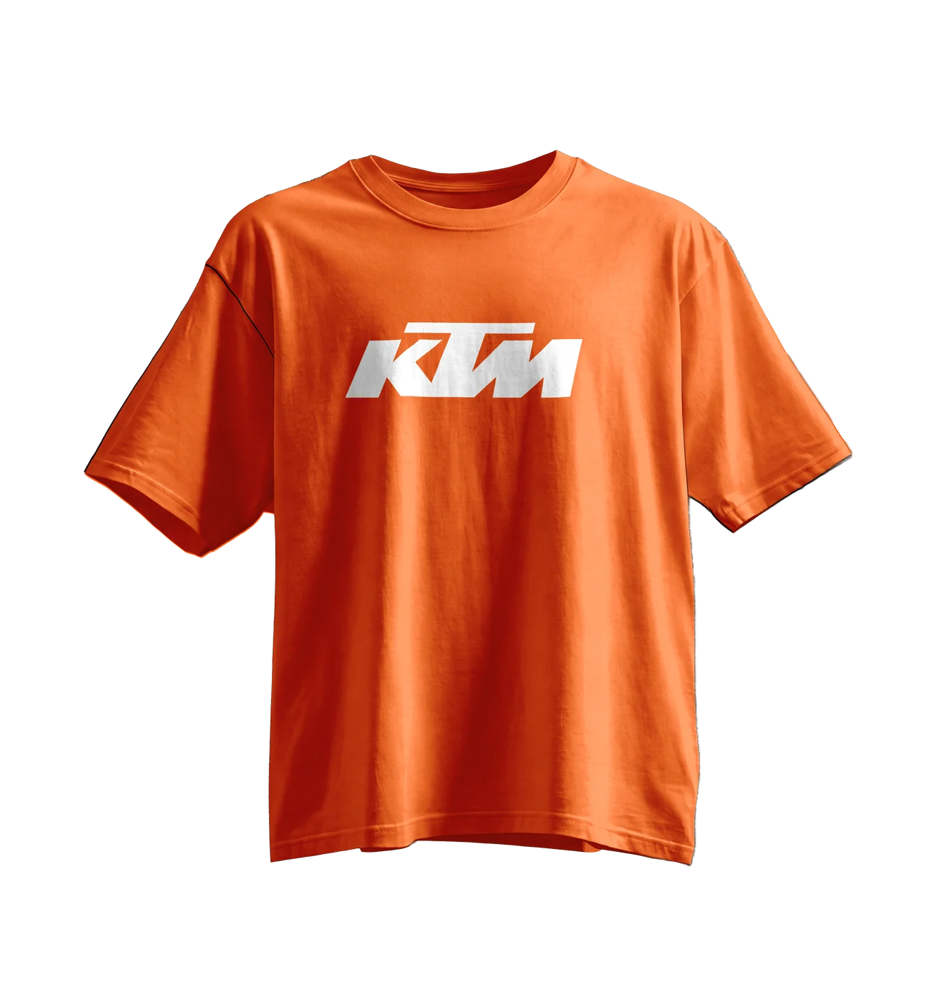 KTM Oversized Tee · Orange · White Print