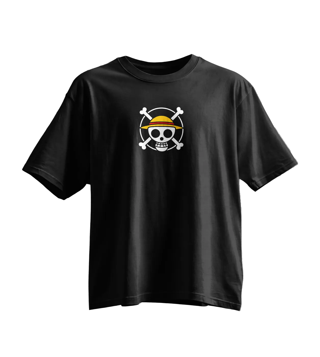 One Piece Oversized Tee · Black · Jolly Roger