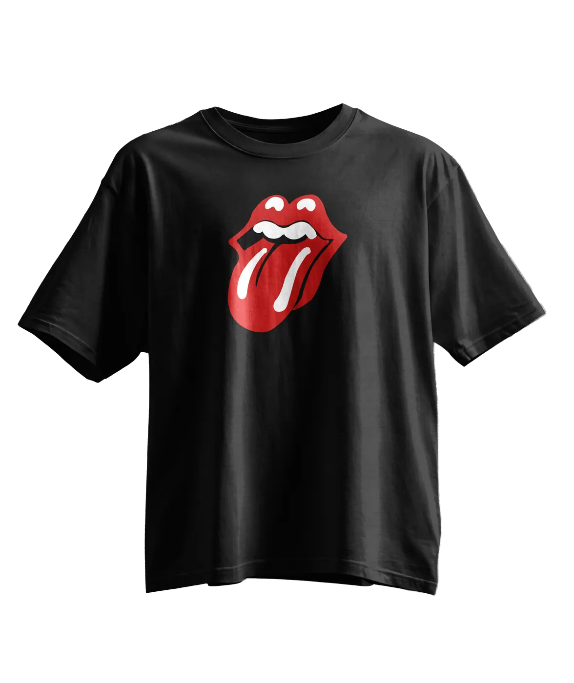 Rolling Stones Oversized Tee · Black · Tongue
