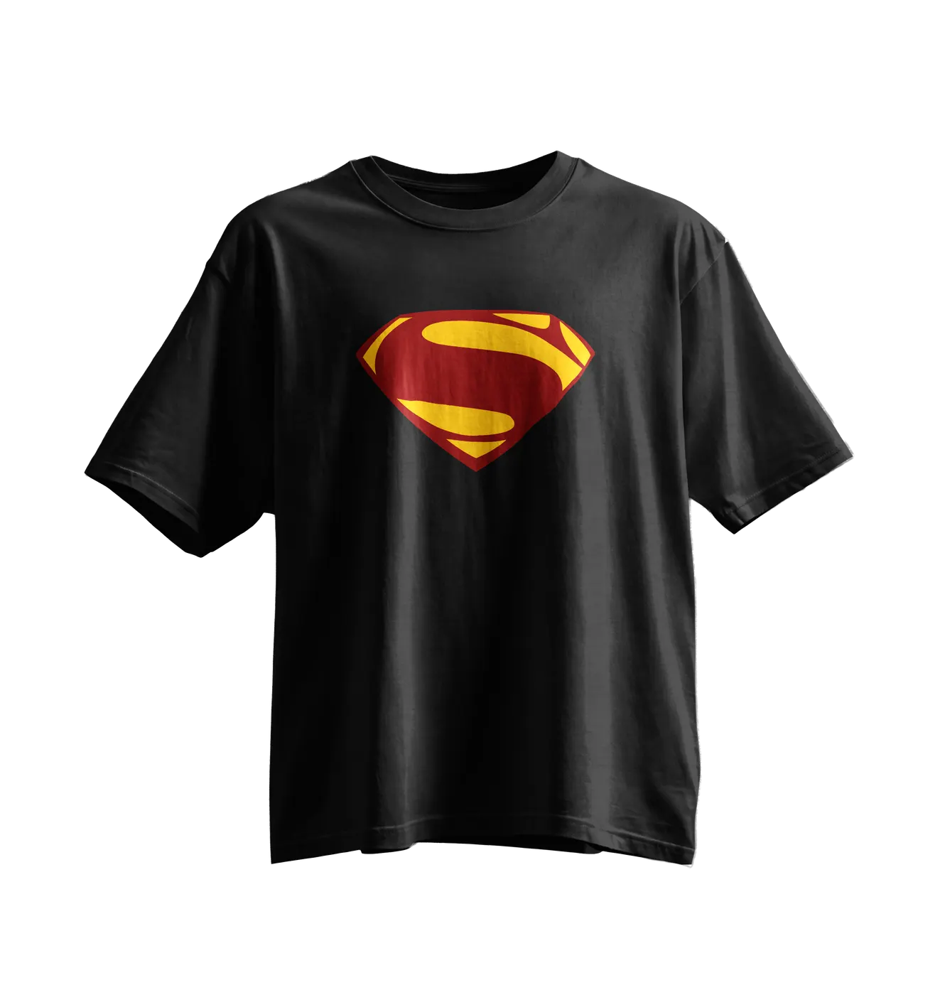 Superman Oversized Tee · Black